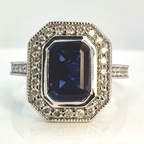 18ct white gold tanzanite - gold, &