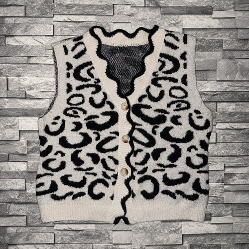 Shein white black knit - shein,