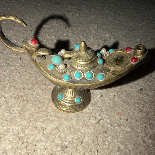 Brass aladin genie oil - aladin, lamp