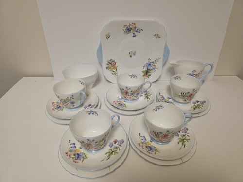 Shelley tea set - vintage, 1950s