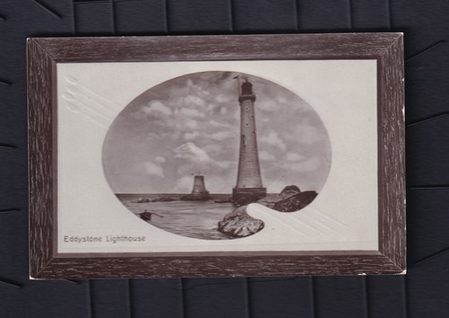 Postcard eddystone lighthouse - eddystone,