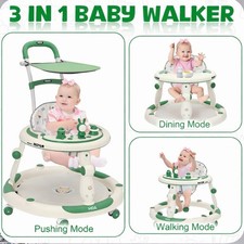 3-in-1 Foldable Baby Walker