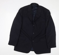 Ciro Citterio Mens Blue Wool