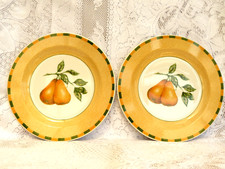 PAIR CHURCHILL ** SOMERSET FRUITS ** DINNER PLATES  26cm    (MORE AVAILABLE )