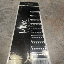 Minx Nail Wraps New - Patterned black with silver dots