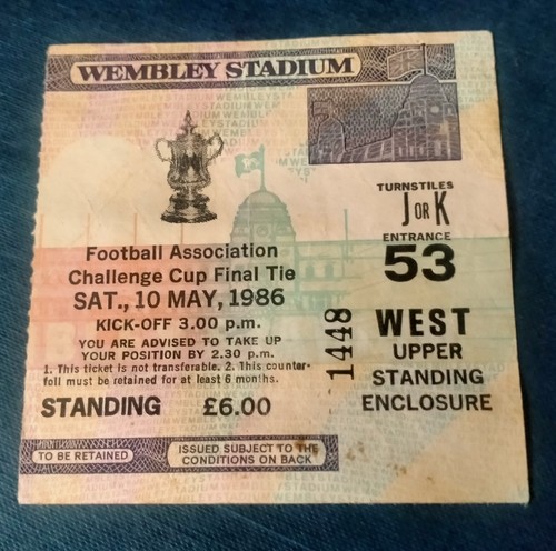 1986 cup final - cup, v