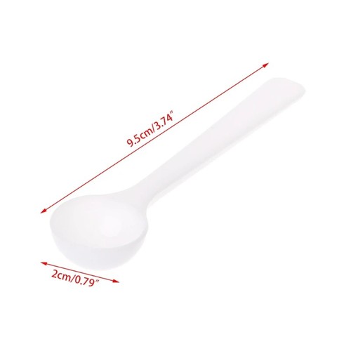 Plastic measuring scoop - measuring, white