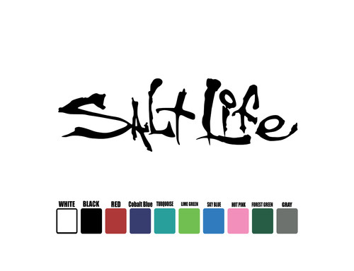 Salt life vinyl decal sticker - salt,