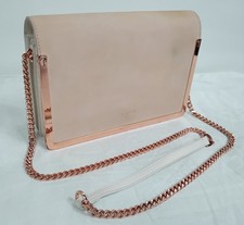 Ted Baker Pink Clutch/shoulder bag rose gold chain strap  - HB11