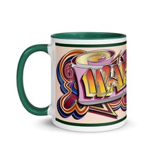 St Giles Street Fair Oxford - WALTZER Car Mug - Funfair Ride Fairground Art