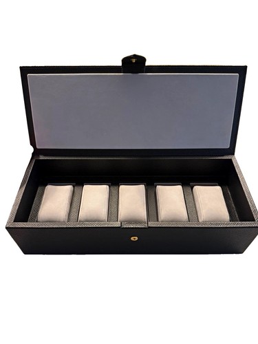 Smythson black watch - smythson,