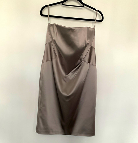 Coast beige satin - beige, knee