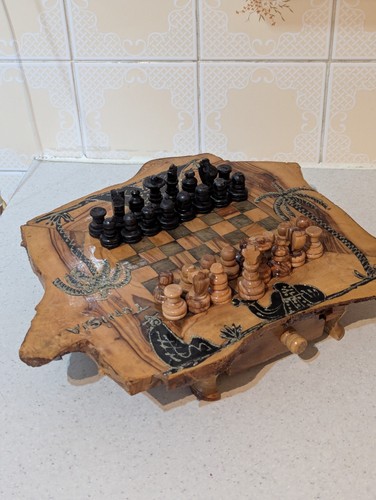 Handcrafted chess board set - handcrafted,