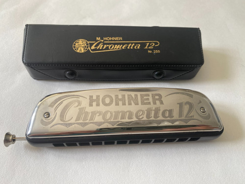 Hohner chrometta harmonica - chrometta, 12