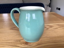Denby stoneware 1 pint jug green height 13 cm, diameter on base 8cm