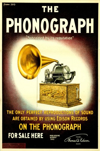Edison phonograph record - edison,