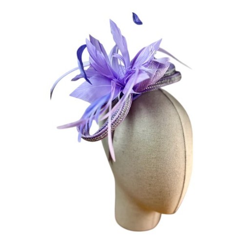 Small flower feather hair hat - small,