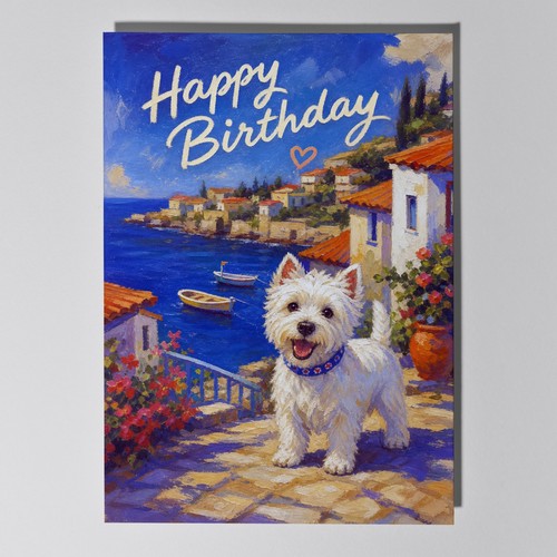 Westie personalised birthday - personalised,
