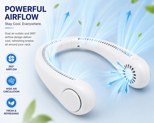 Neck fan usb - fan, rechargeable