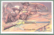 WINCHESTER  RIFLE    Vintage 1982 Illustrated Card  FE30
