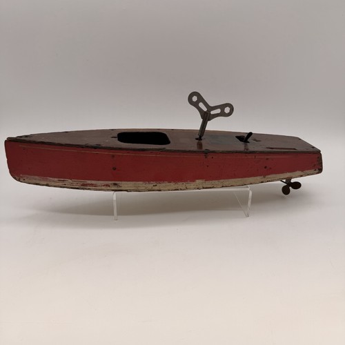 Rare circa 1930 wooden - wooden, wind-up