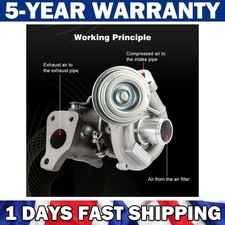 Turbocharger & Gasket For Fiat Panda Punto 1.3 JTD Turbo 825246 GT1238SZ 799171