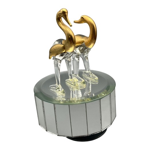 Vintage swan music box - music,