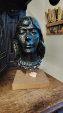Vintage Plaster Bust Of A Lady