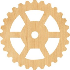 Gear 1 Laser Cut Out Wood