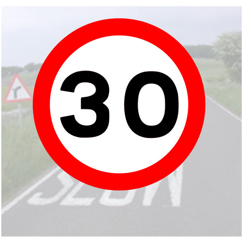 Speed limit sign - 30,