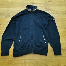 Paul & Shark Yachting Bomber Jacket Mens L Large Navy Blue Full Zip