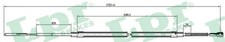 Handbrake cable Disc Brake