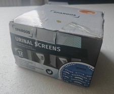 Spargos Urinal Screens 12 Pack – Ocean Breeze Fragrance, 30-Day Odour Protection