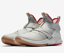 Nike LeBron Soldier 12 Light Bone - 2018 - red/bone/gold - size 10