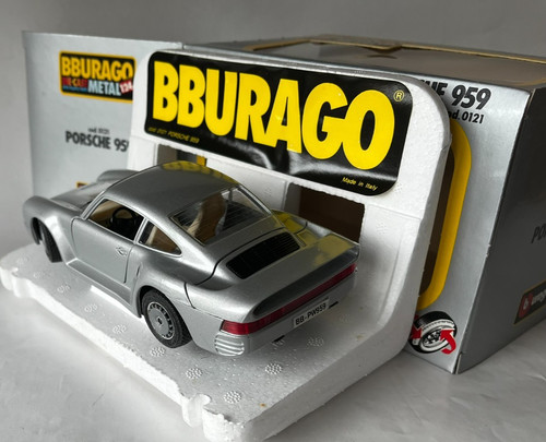 Porsche 959 silver 24 - porsche,
