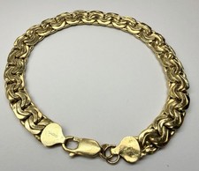 18ct Byzantine Link Bracelet 13.3 Grams 7mm