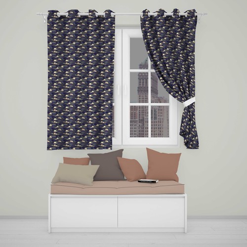 Blackout eyelet curtains - blackout,