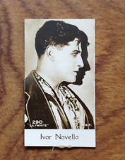 Ivor Novello  Choco Wafer Filmstar De Beukelaer Collectable RP Card
