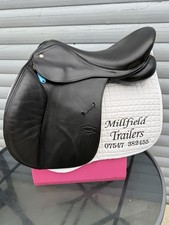 18 Inch GFS Monarch Black Saddle Adjustable Gullet General Purpose Saddle