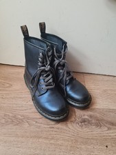 Metallic blue dr martens boots