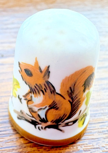 Caverswall bone china squirrel - bone,