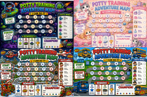 Toilet training adventure - toilet,