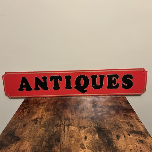 Vintage antique shop sign - vintage,