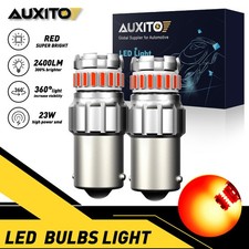 AUXITO Red 7506 1156 BA15S LED Brake Stop Tail Light Bulbs Super Bright 2400LM
