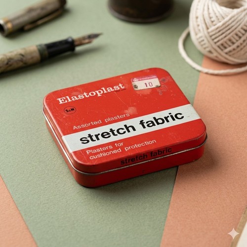 Vintage elastoplast tin - elastoplast, 1970s