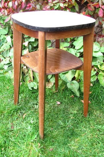 Mid century formica tall table - formica,