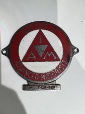 Institute Of Advanced Motorists Enamel Motor Car Badge Emblem Ref W L THORNBER