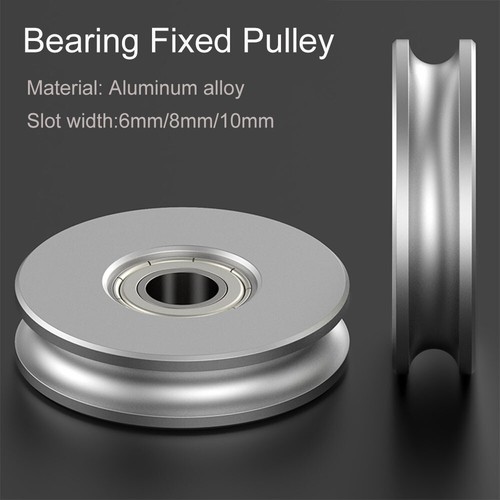 Aluminum pulley shaped guide - aluminum, u-shaped