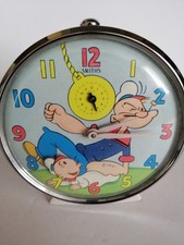 VintageSmiths Alarm Clock, Popeye Circa  1960's, Working, very rare