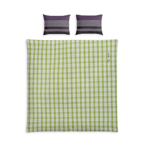 Cotton bed set tropical purple - set,